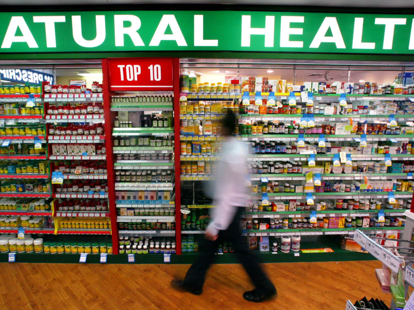 Singaporeans spend big on vitamins and health supplements, with multivitamins, calcium and Vitamin C pills among the most popular sold. Photo: Reuters