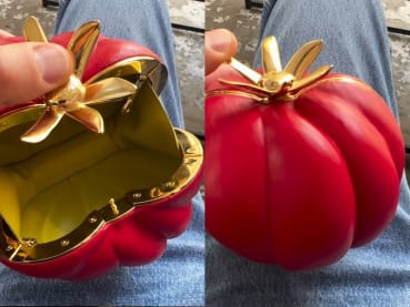 Loewe's Jonathan Anderson turns viral tomato meme into a real clutch