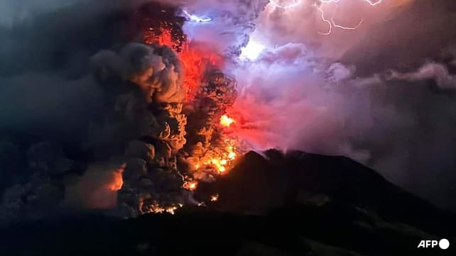Thousands evacuated as Indonesia's Ruang volcano erupts, causes tsunami threat