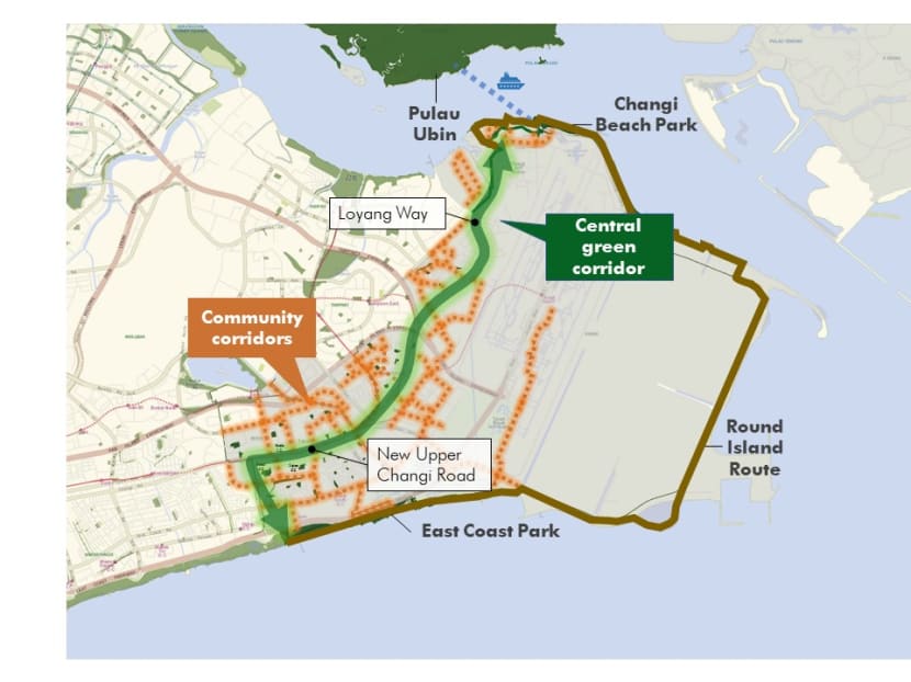 Changi Beach Park Map 15Km Forest-Like Corridor To Run Through East Coast Park And Changi Beach  Park: Dpm Heng - Today