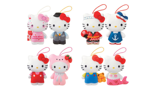 麦当劳 x Hello Kitty 50周年玩偶亮相　仅4套8款抢购收藏！