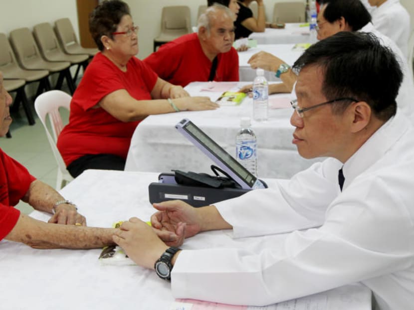 Elderly patients having medical checkups. TODAY file photo
