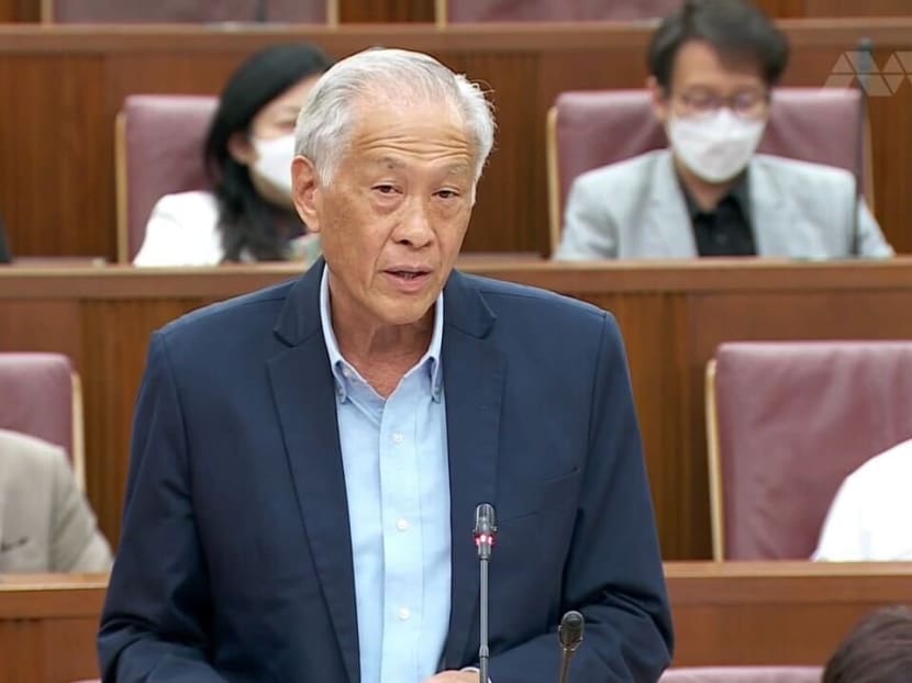 Defence Minister Ng Eng Hen in Parliament on Aug 2, 2022.