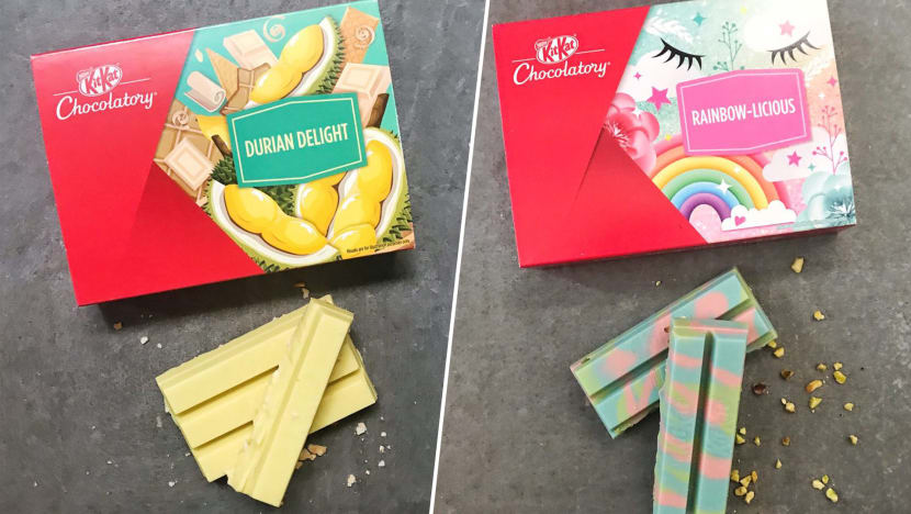 Kit Kat's Rainbow-licious & Durian Flavours: Nice Or Not?