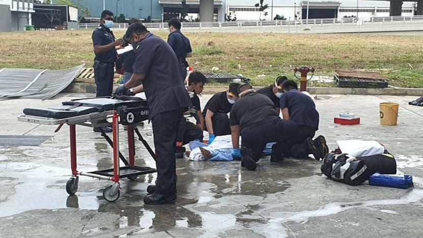 10 people suffer burns after 'loud explosion' at Tuas industrial building 10 people suffer burns after 'loud explosion' at Tuas industrial building