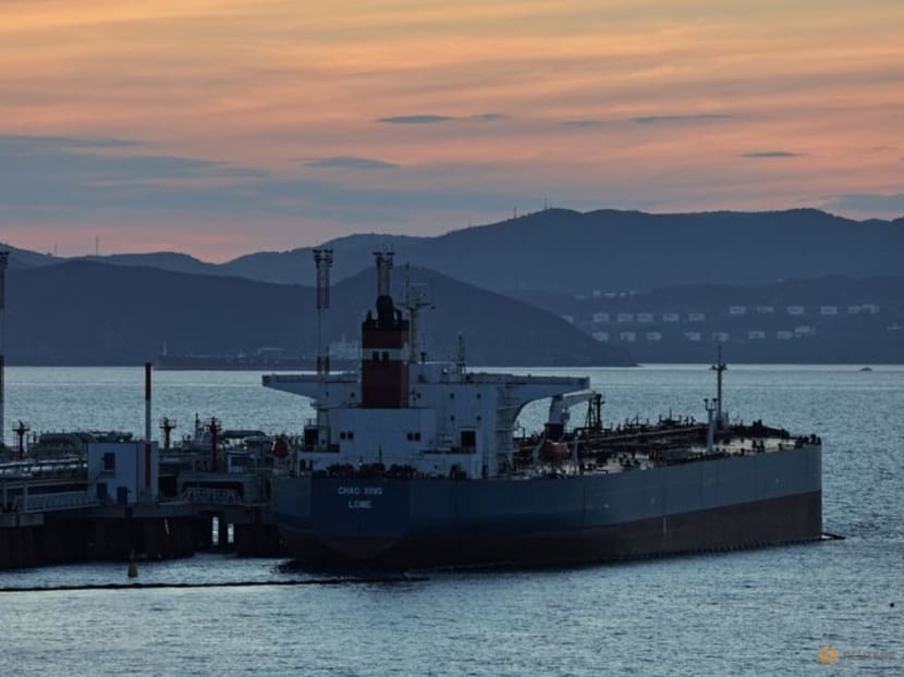 FILE PHOTO: A view shows Chao Xing tanker at the crude oil terminal Kozmino on the shore of Nakhodka Bay near the port city of Nakhodka, Russia August 12, 2022. REUTERS/Tatiana Meel