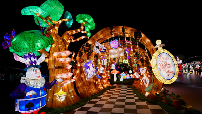 This Alice In Wonderland-Themed Lantern Installation Is A Whimsical Twist On Mid-Autumn Festival Celebrations