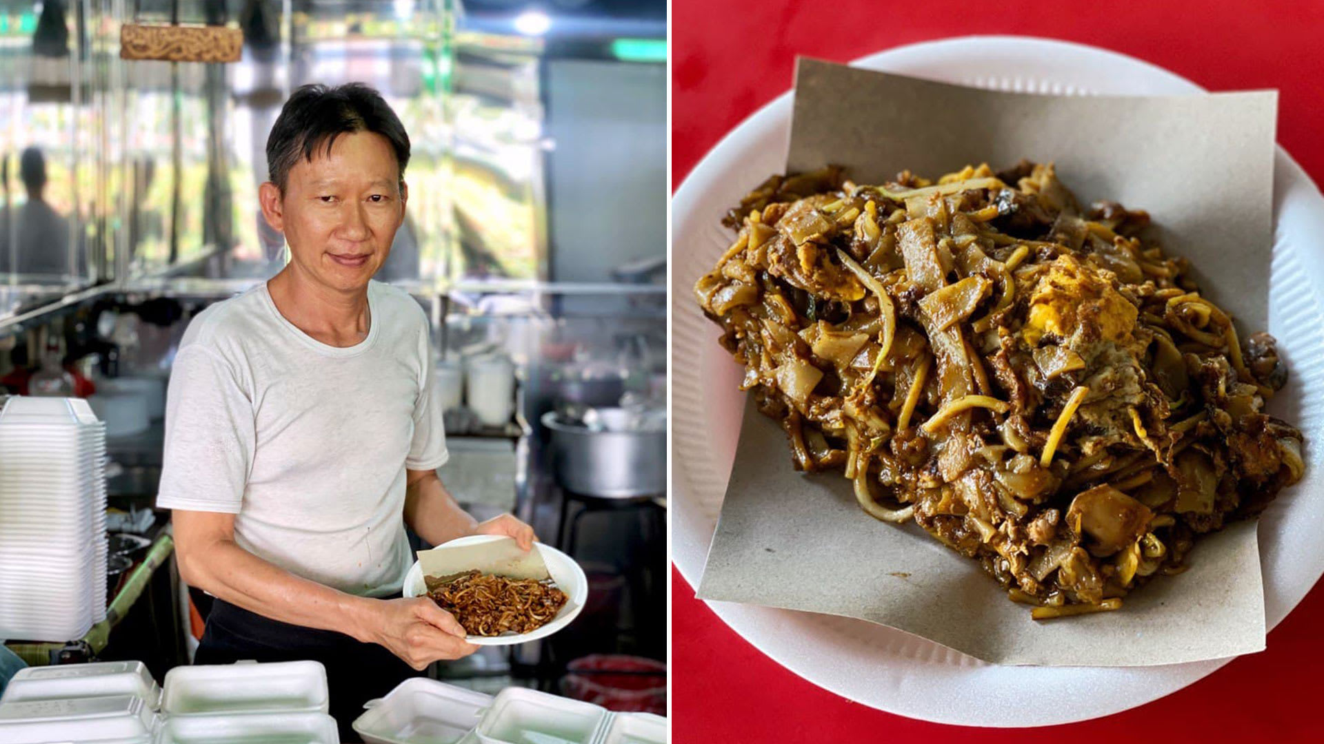 Chinese-Muslim Hawker Sells Delish Halal Char Kway Teow With Two-Hour Queue Chinese-Muslim Hawker Sells Delish Halal Char Kway Teow With Two-Hour Queue
