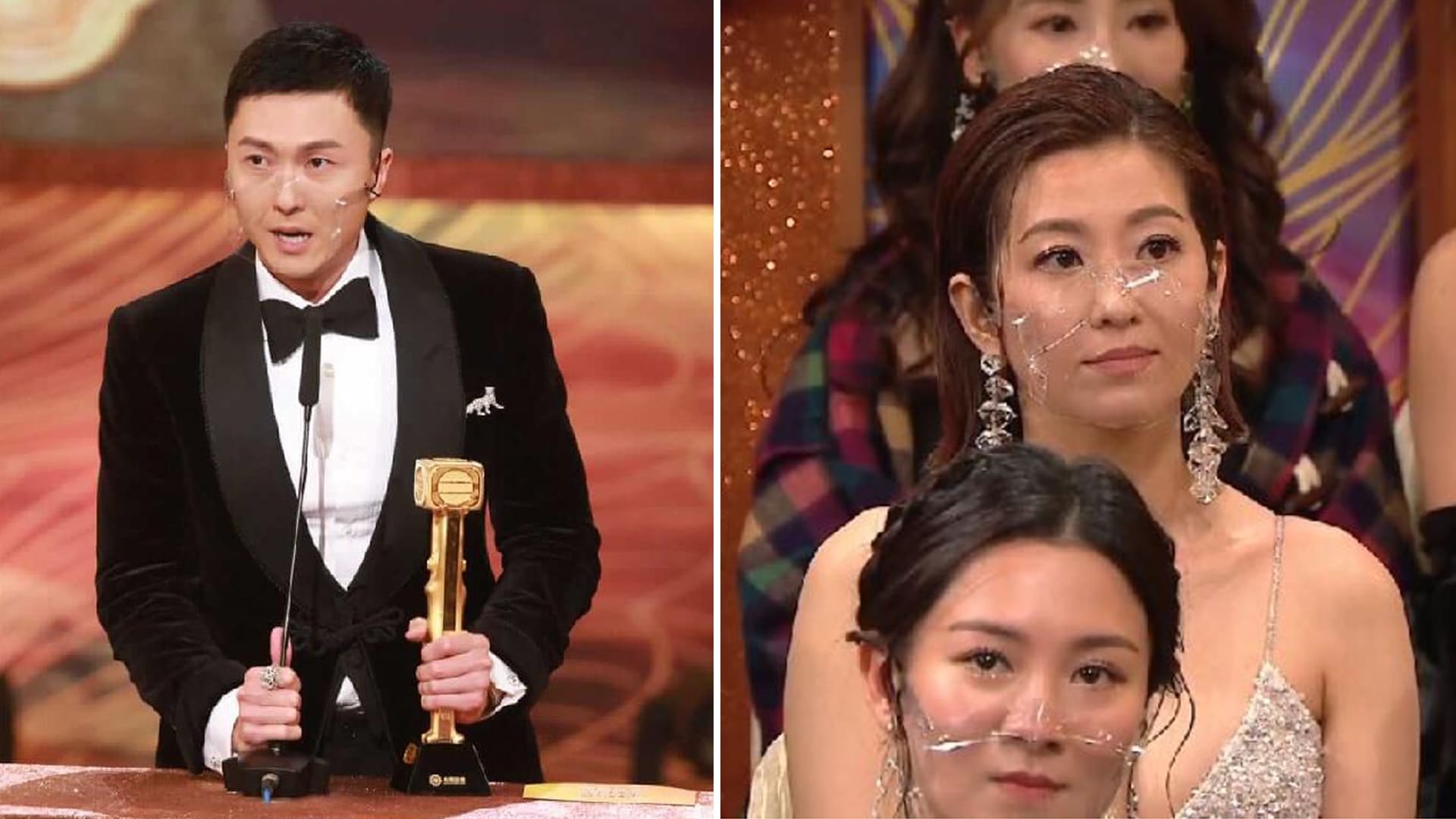 Vincent Wong Thanks Wife Yoyo Chen In Best Actor Speech; She Responds With Blank Expression