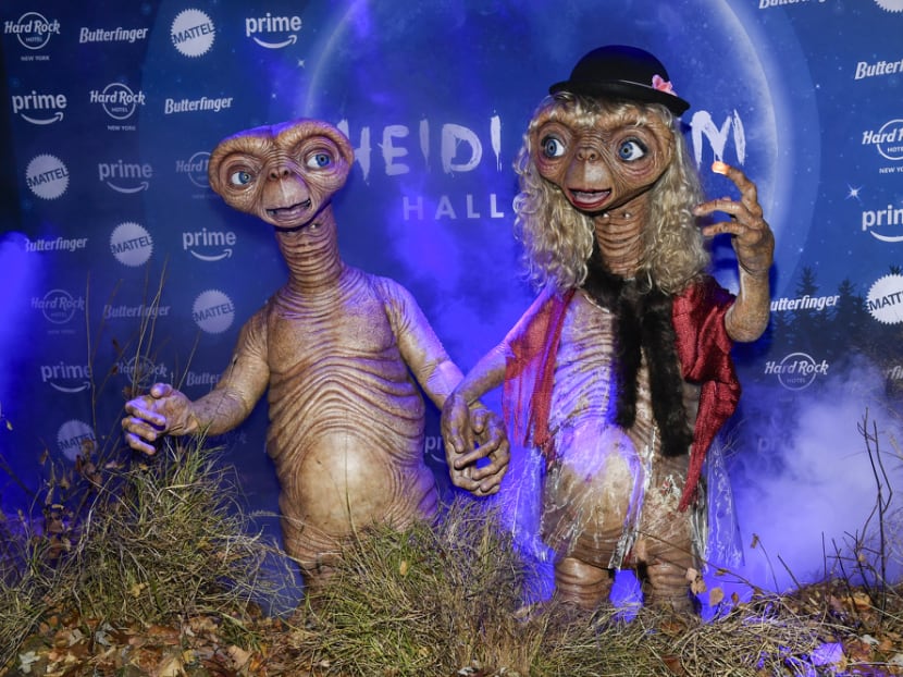 Heidi Klum and Janelle Monae wear elaborate ET costumes for their