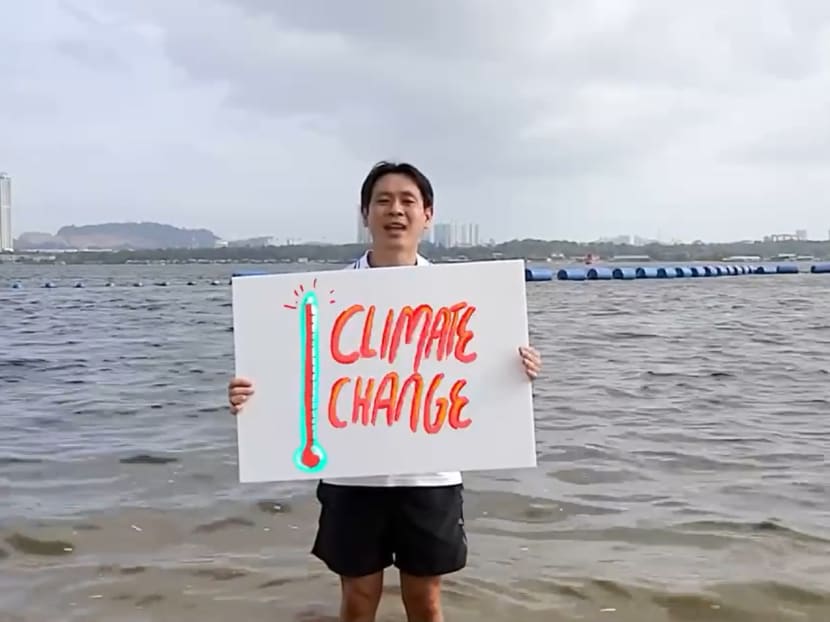 During a media interview, Member of Parliament Louis Ng (pictured) said: "Our motion statement is about how we now need to deepen and accelerate our efforts, because time is not on our side when it comes to climate change."