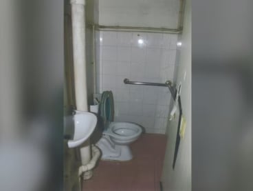 The toilet where Ayeesha and her brother were confined from October 2016 to August 2017.