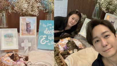 Jesseca Liu And Jeremy Chan Mourn Their Cat’s Death; Say He Went To “Chop A Seat” In Heaven First
