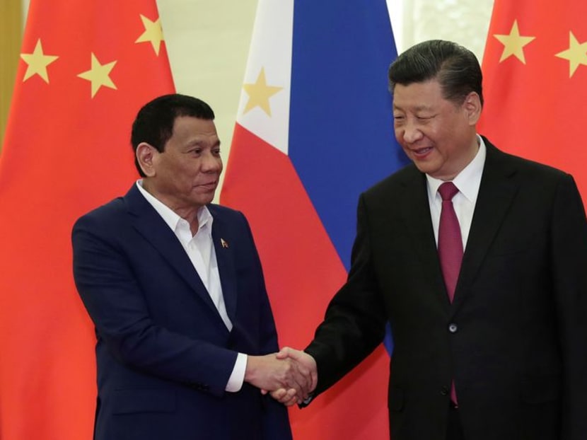 Philippines' Duterte, China's Xi call for restraint in South China Sea