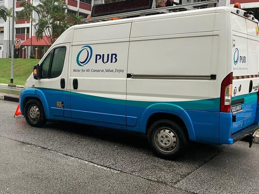 A PUB vehicle seen on the roads in a housing estate. A PUB vehicle seen on the roads in a housing estate.