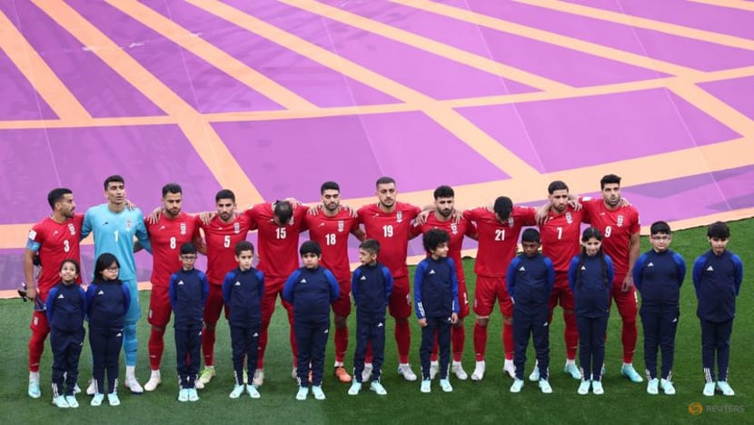 Iranian World Cup squad declines to sing national anthem, backing protests