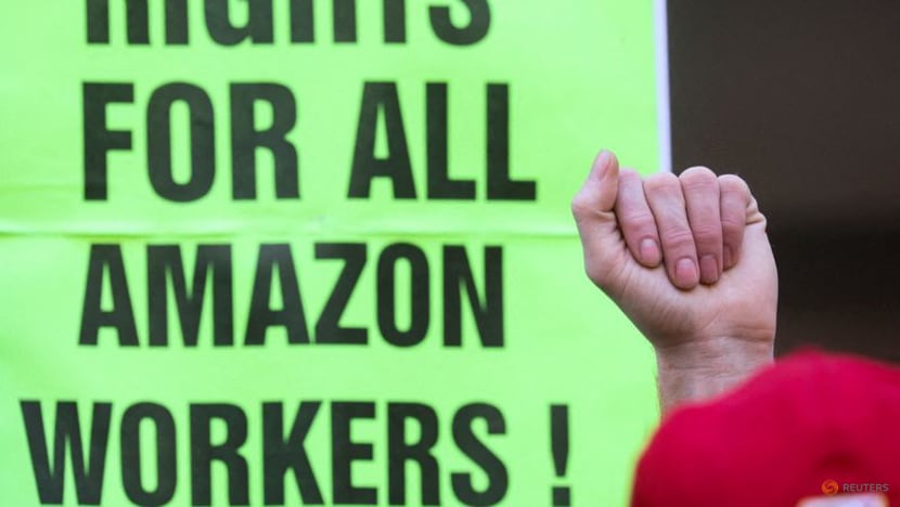 Biden takes aim at Amazon as he touts unions