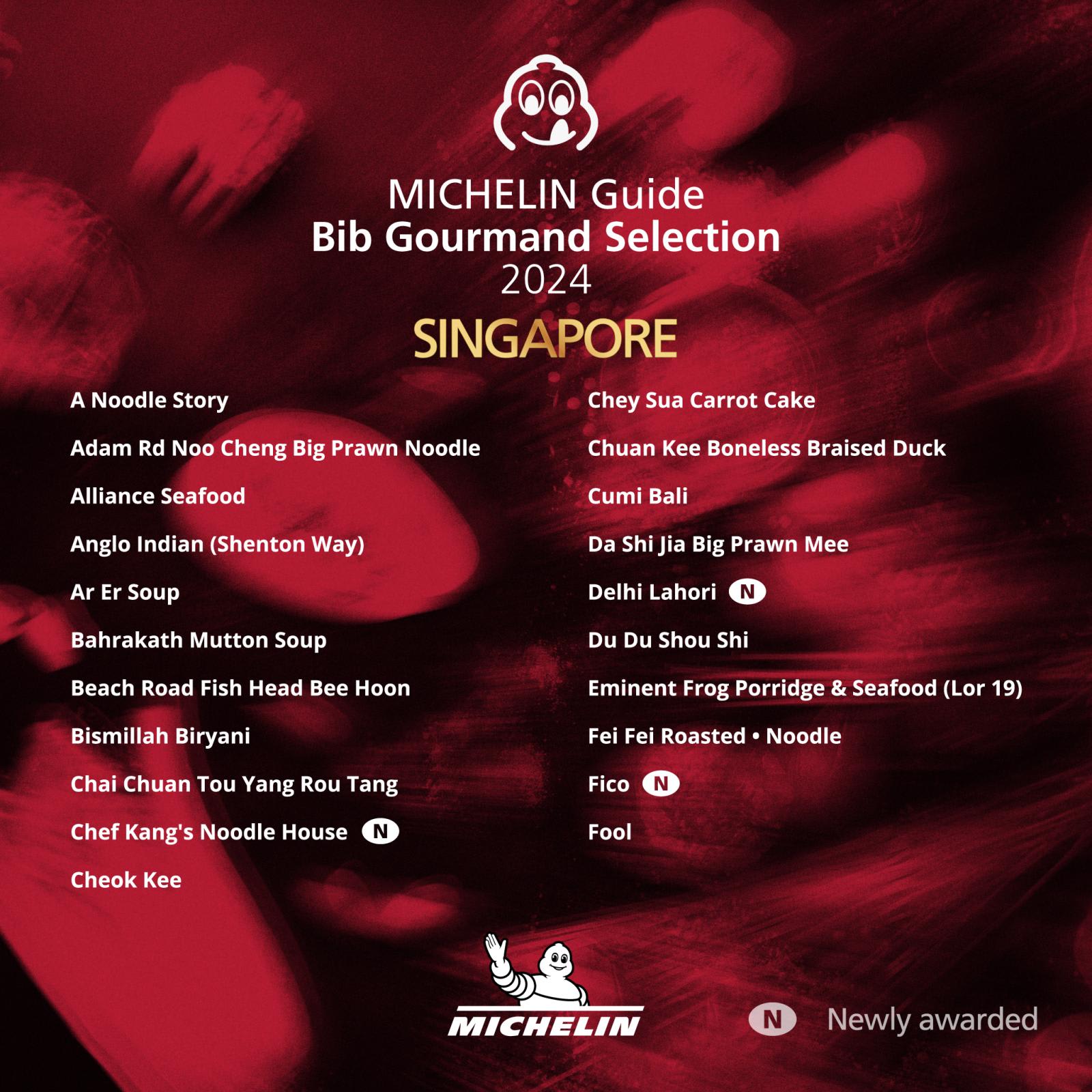 Michelin Bib Gourmand 2024 list 81 eateries in Singapore make the cut HardwareZone Forums