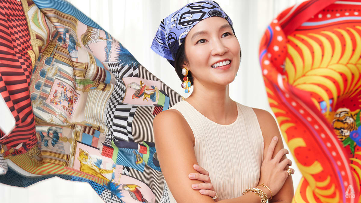 Meet Manika Yujuico, a collector of Hermes silk scarves in Singapore - CNA  Lifestyle