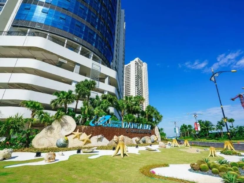 The Country Garden Danga Bay condominium development is located in the Iskandar region in Johor Bahru. It has more than 9,000 apartments on the waterfront. The Country Garden Danga Bay condominium development is located in the Iskandar region in Johor Bahru. It has more than 9,000 apartments on the waterfront.