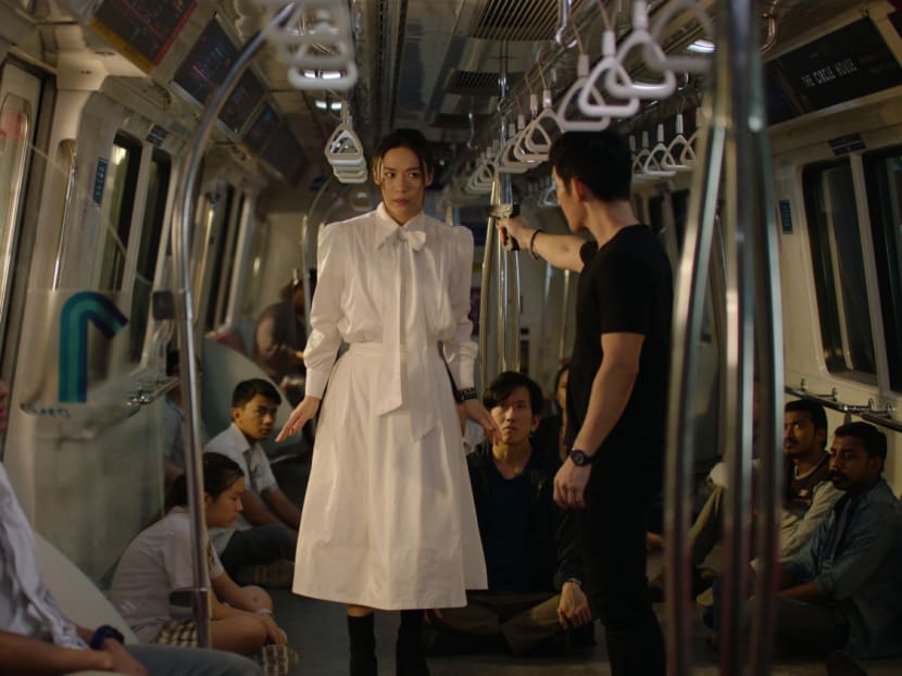 In a hijacked MRT train, Rebecca Lim and Andie Chen play enemies not lovers for once In a hijacked MRT train, Rebecca Lim and Andie Chen play enemies not lovers for once