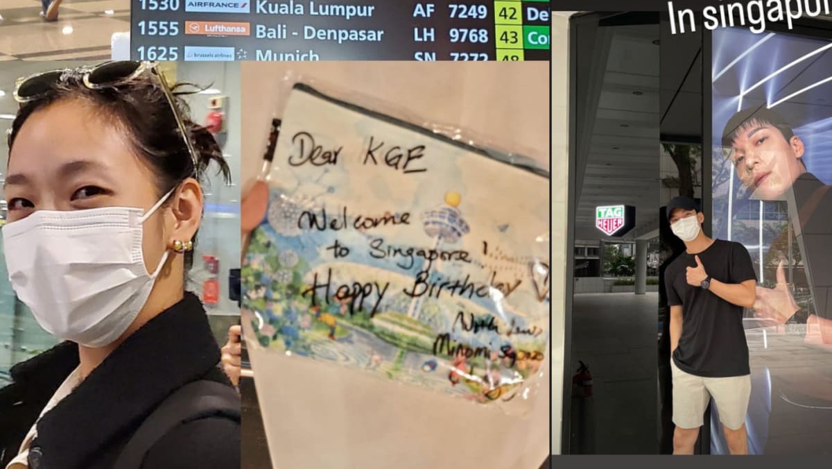Die K-Drama-Stars Kim Go-eun und Wi Ha-joon wurden in Singapur gesehen, als sie eine neue Serie drehten Die K-Drama-Stars Kim Go-eun und Wi Ha-joon wurden in Singapur gesehen, als sie eine neue Serie drehten
