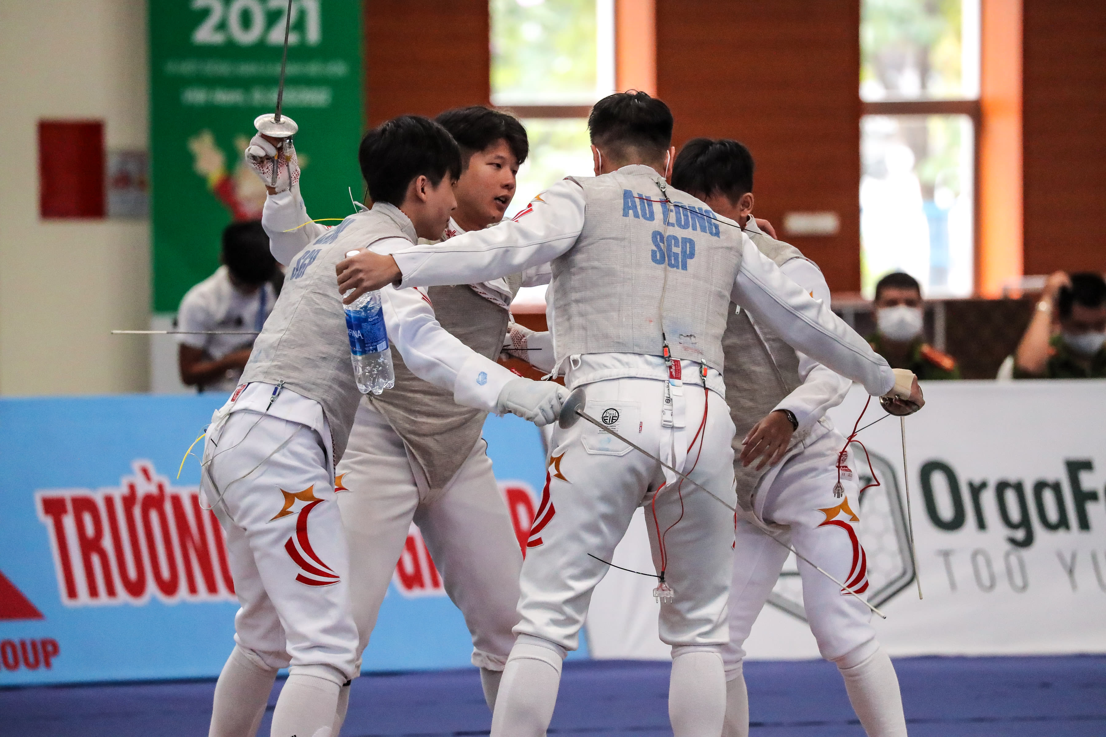 This is the fencers' best showing at the regional competition, surpassing the four golds won at the 2019 edition of the Games in the Philippines. This is the fencers' best showing at the regional competition, surpassing the four golds won at the 2019 edition of the Games in the Philippines.
