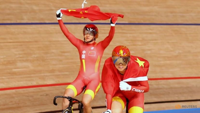 Cycling: China break world record in women's team sprint at Tokyo Olympics Cycling: China break world record in women's team sprint at Tokyo Olympics