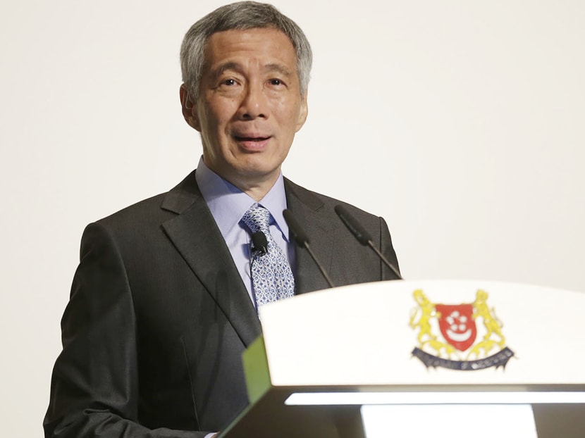 PM Lee Hsien Loong speaks at S Rajaratnam Lecture 2015. Photo: Wee Teck Hian