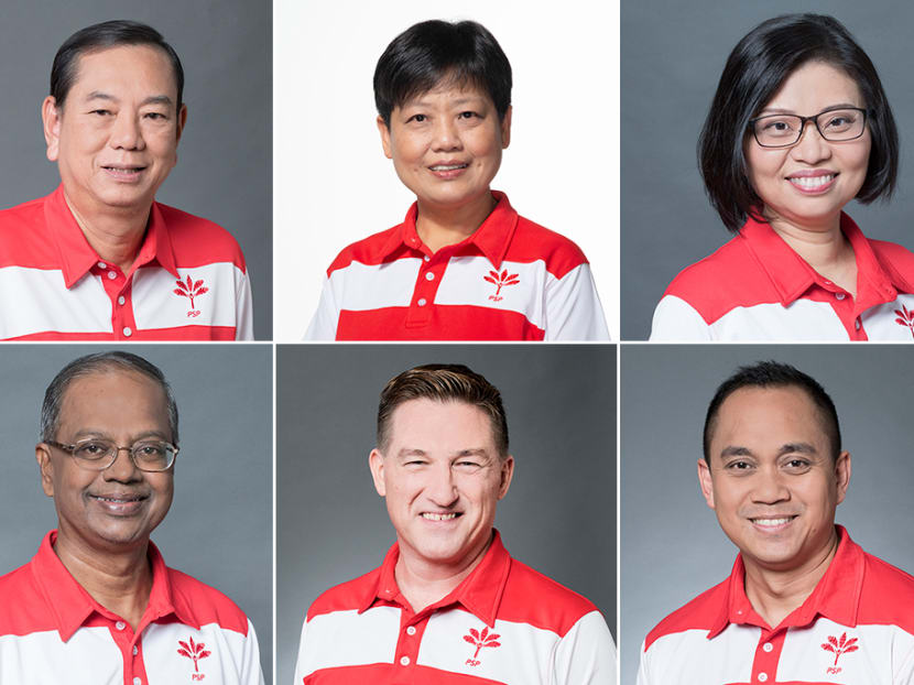 Clockwise from top left: Francis Yuen, Gigene Wong, Hazel Poa, Muhammad Taufik Supan, Bradley Bowyer and Sri Nallakaruppan.