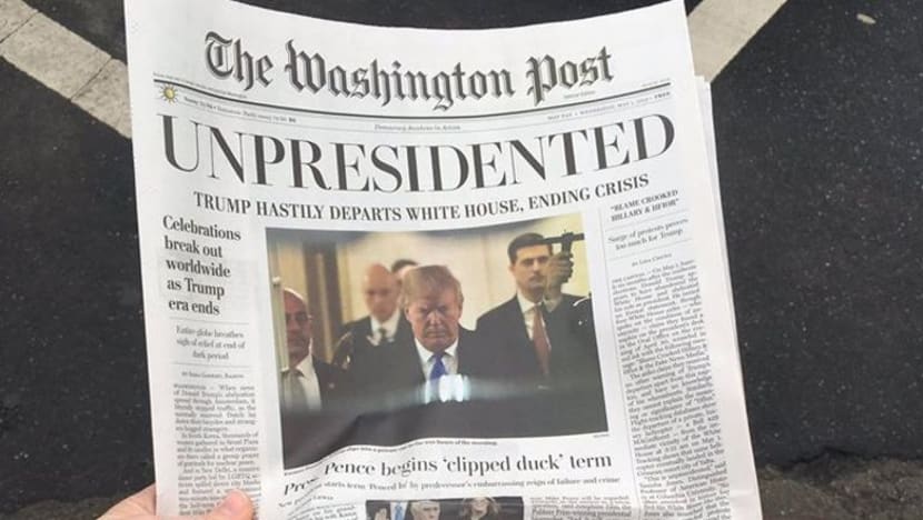 Edisi palsu The Washington Post diedarkan di beberapa lokasi AS