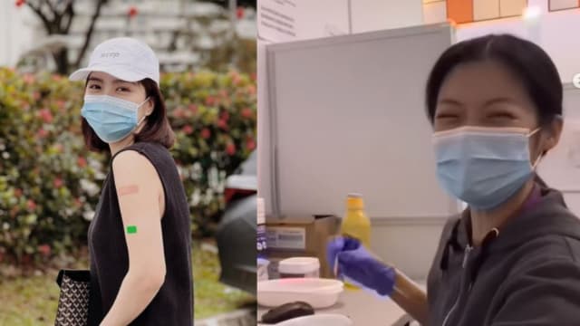 马艺瑄接种疫苗　惊见护士竟是熟悉的演员！
