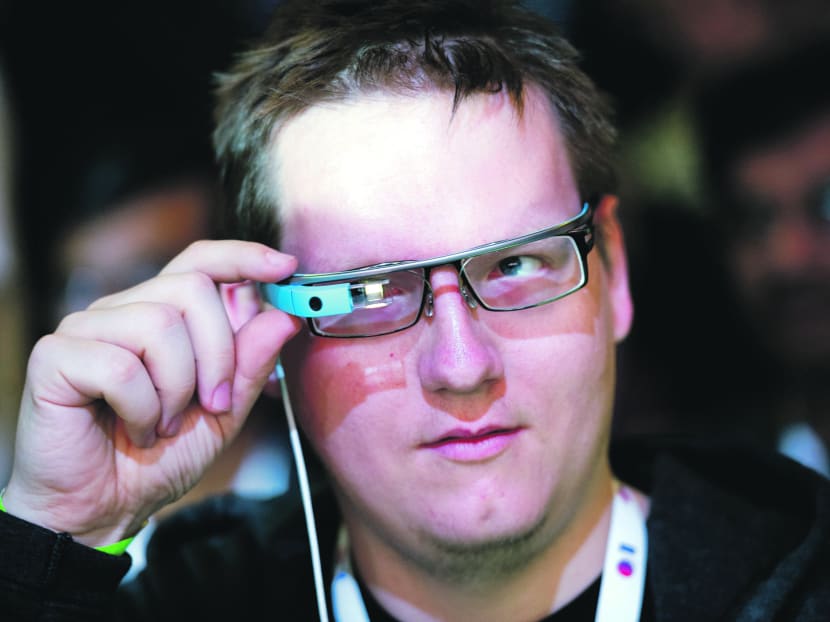 Researchers tested a range of devices including Google Glass, which went on sale in the UK earlier this week with a S$2,120 price tag, as well as an iPhone 5, a Samsung smartwatch and a Logitech webcam. PHOTO: BLOOMBERG