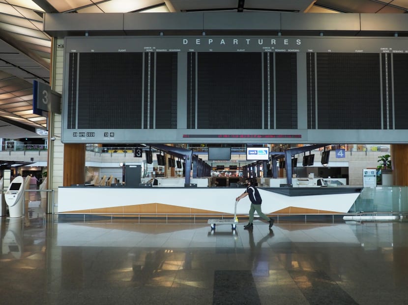 A largely empty Changi Airport Terminal 2 on April 30, 2020, its last day of operations before closing for 18 months due to the impact of the Covid-19 outbreak. A largely empty Changi Airport Terminal 2 on April 30, 2020, its last day of operations before closing for 18 months due to the impact of the Covid-19 outbreak.