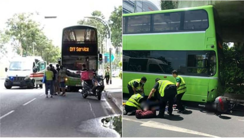 Motorcyclist dies after accident with bus in Jurong Motorcyclist dies after accident with bus in Jurong
