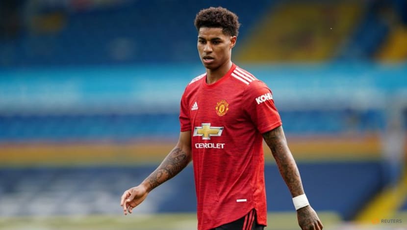 Football: Rashford back at United's training base after shoulder surgery Football: Rashford back at United's training base after shoulder surgery