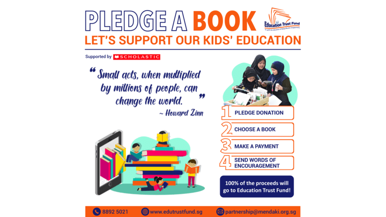 Lagi $3,700 derma diperlukan menerusi inisiatif Pledge a Book ETF MENDAKI Lagi $3,700 derma diperlukan menerusi inisiatif Pledge a Book ETF MENDAKI