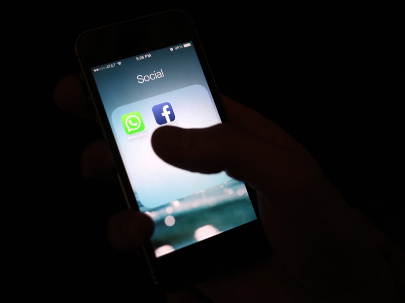 The Facebook app icon on an iPhone in New York. Photo: AP