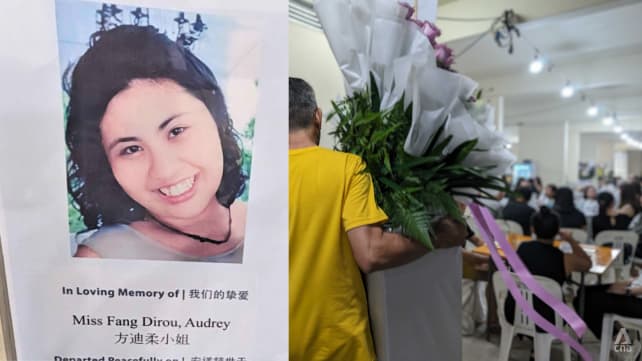 Singaporean woman killed in Spain had bought insurance from suspect; dozens pay respects at funeral wake