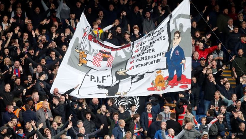 Police say no offence caused by banner at Palace critical of Newcastle deal Police say no offence caused by banner at Palace critical of Newcastle deal