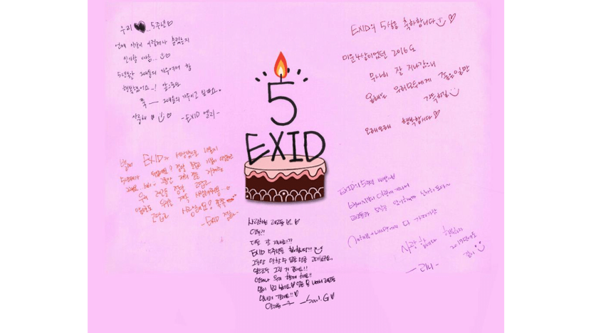 EXID Thanks Fans While Celebrating 5th Anniversary