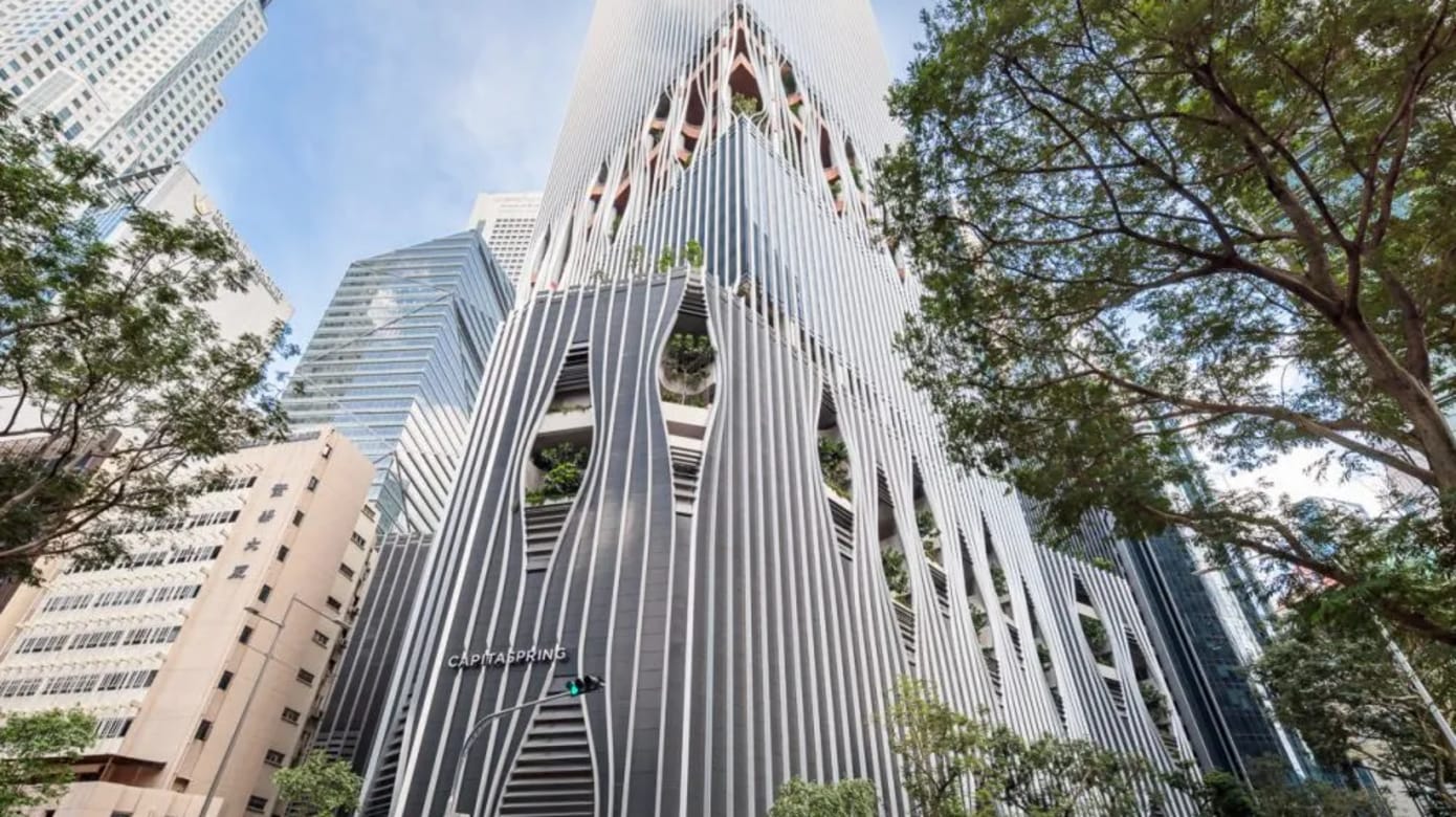 51楼鸟瞰市区景色　环保建筑在获总统设计奖的凯源中心