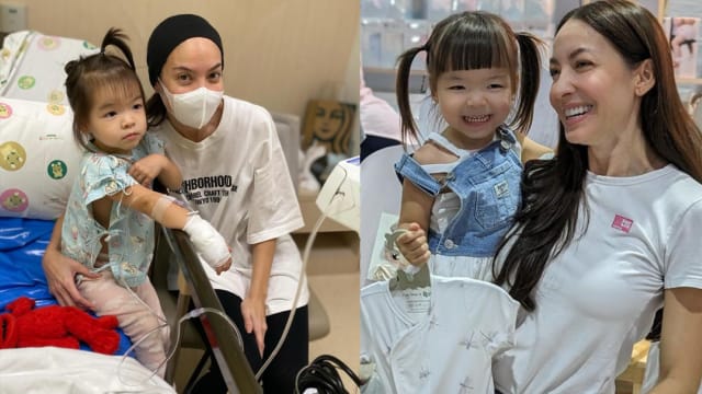 王惠敏3岁女儿因肺部问题住院！