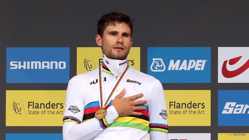 Cycling: Ganna breaks Belgian hearts to retain time trial title Cycling: Ganna breaks Belgian hearts to retain time trial title