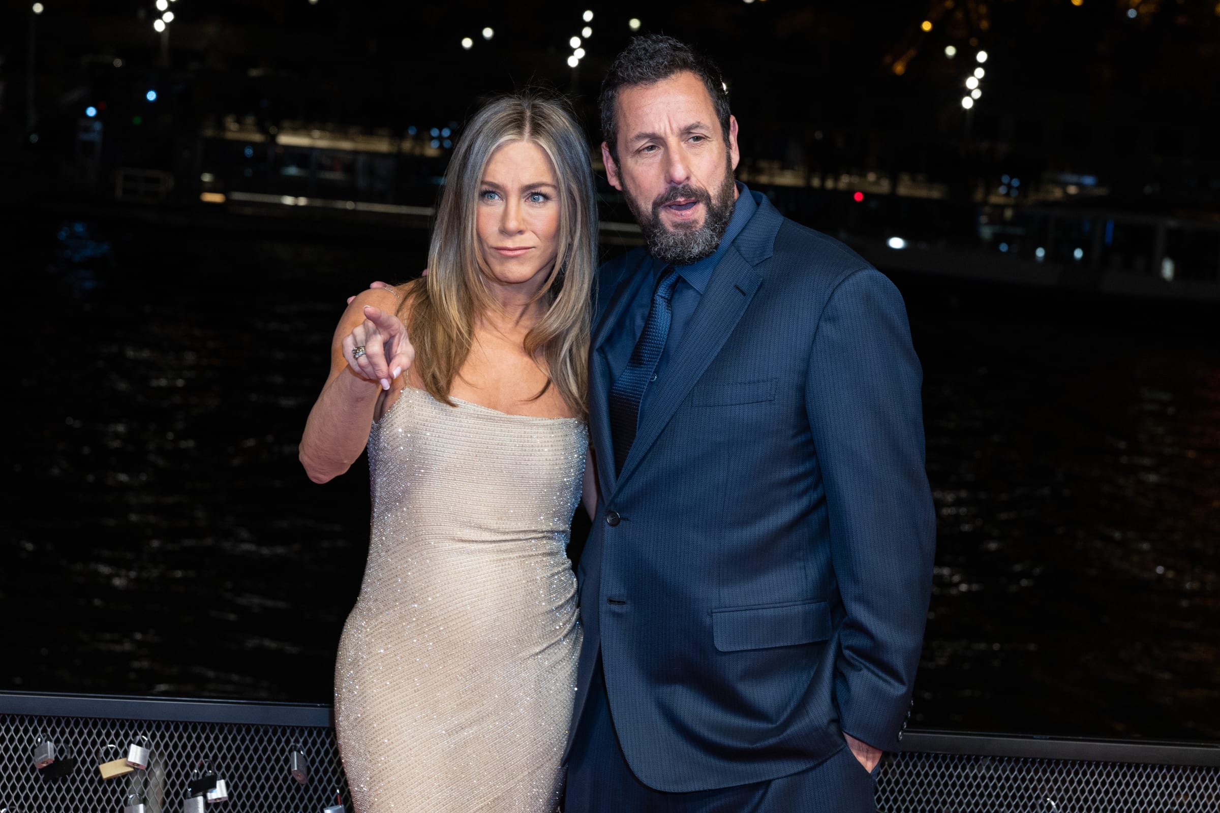 Jennifer Aniston Says Adam Sandler Teases Her Dating Choices "What Are