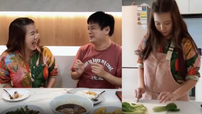 Rui En Cooks For Her ‘Gor' Dennis Chew For His 48th Birthday, Shares Hilarious Footage Of Her In The Kitchen On IG