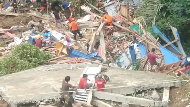 印尼南苏拉威西夺命土崩 至少18死2失踪