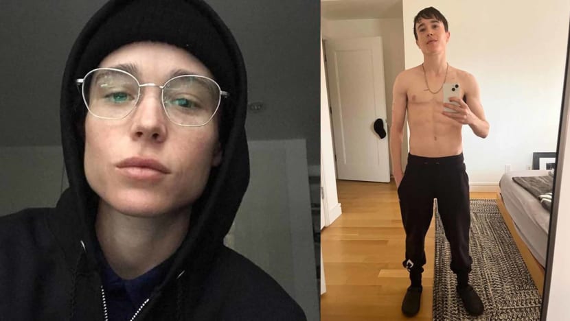 Elliot Page Shows Off 6-Pack By Taking Shirtless Mirror Selfie: "Oh Good New Phone Works"