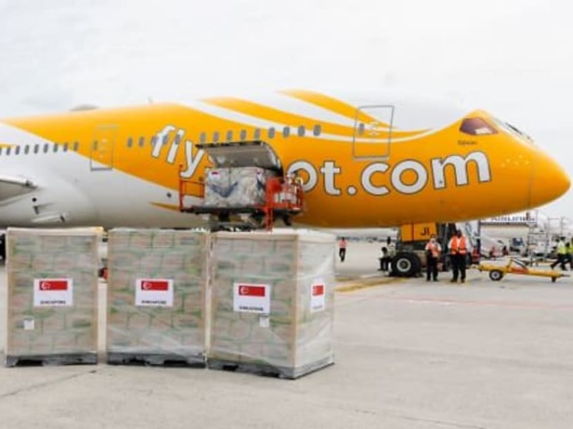 Humanitarian assistance, which will be flown from Singapore to Wuhan, includes medical supplies and diagnostic test kits for the 2019 novel coronavirus. Humanitarian assistance, which will be flown from Singapore to Wuhan, includes medical supplies and diagnostic test kits for the 2019 novel coronavirus.