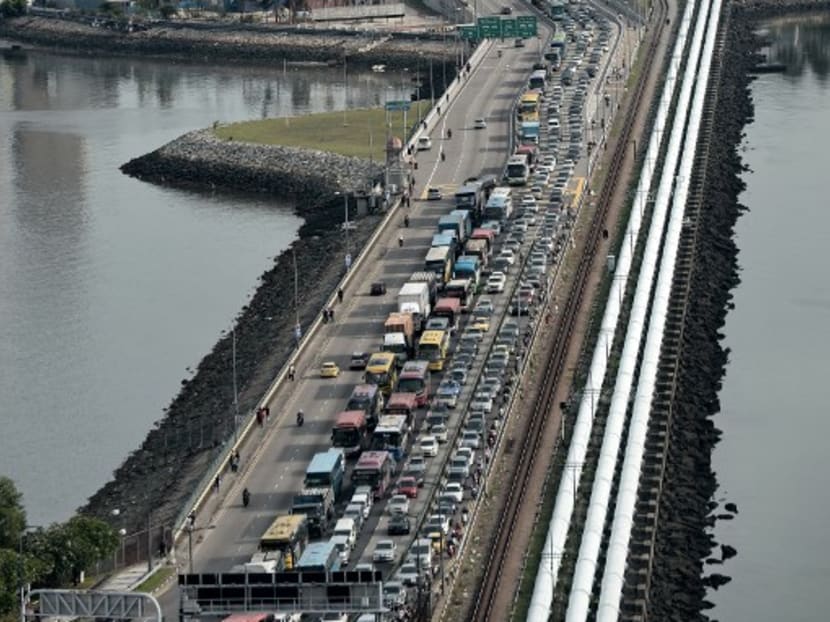 A traffic jam at the Causeway. Photo: AFP